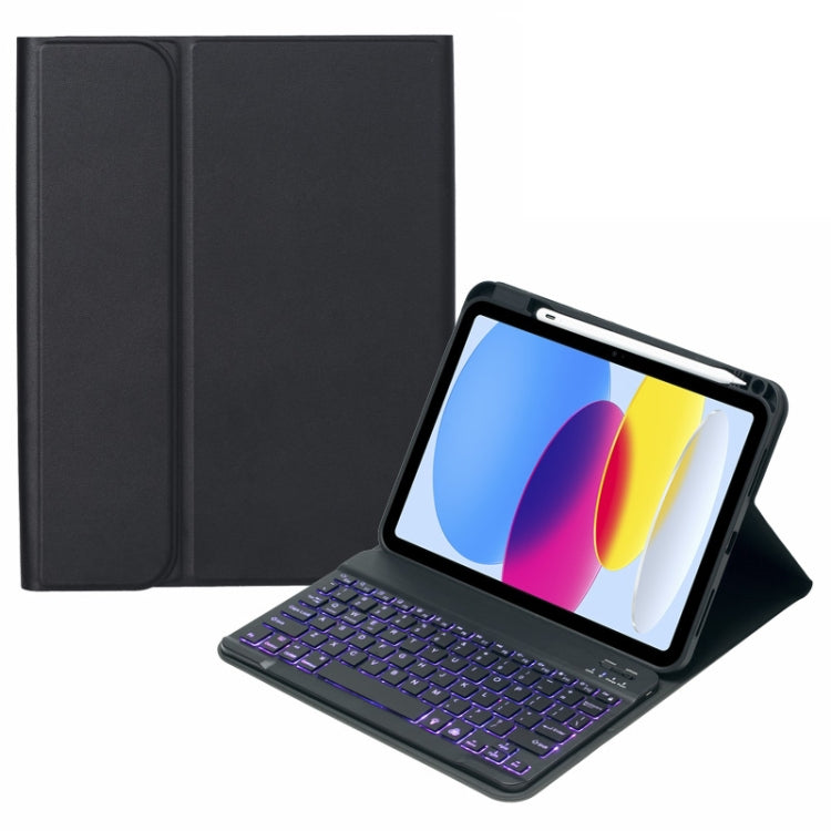 SA-10DS Backlight Bluetooth Keyboard Leather Tablet Case with Pen Slot, For iPad 10th Gen 10.9 2022