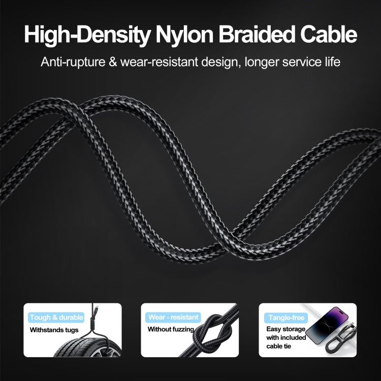 JOYROOM S-UC027A10 Extraordinary Series 3A USB-A to USB-C / Type-C Fast Charging Data Cable, Type-C, 1.2m