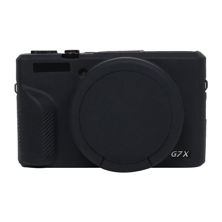 Soft Silicone Protective Case with Lens Cover, For Canon PowerShot G7 X Mark III / G7X3