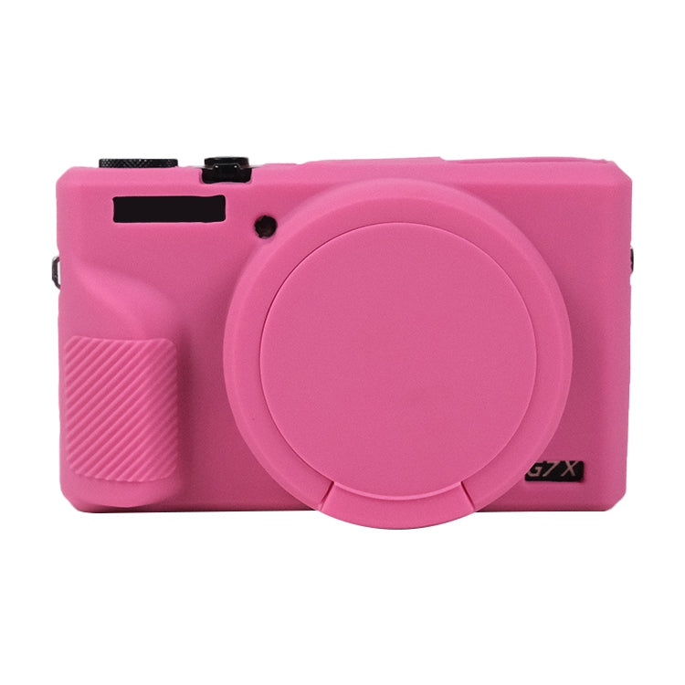 Soft Silicone Protective Case with Lens Cover, For Canon PowerShot G7 X Mark III / G7X3