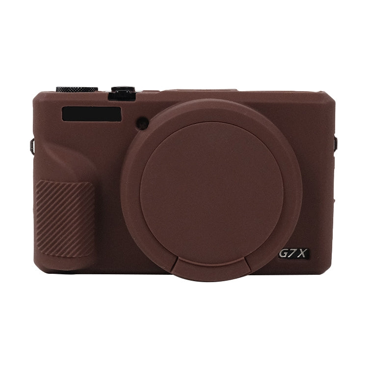 Soft Silicone Protective Case with Lens Cover, For Canon PowerShot G7 X Mark III / G7X3