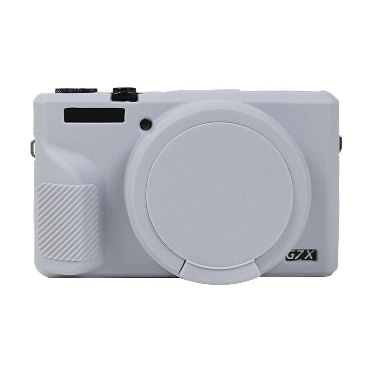 Soft Silicone Protective Case with Lens Cover, For Canon PowerShot G7 X Mark III / G7X3
