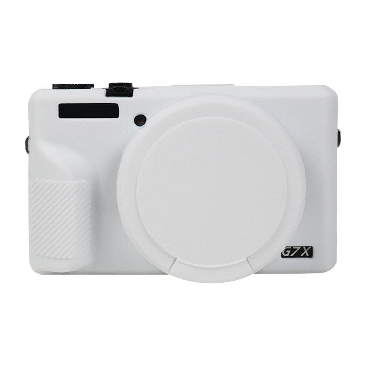 Soft Silicone Protective Case with Lens Cover, For Canon PowerShot G7 X Mark III / G7X3