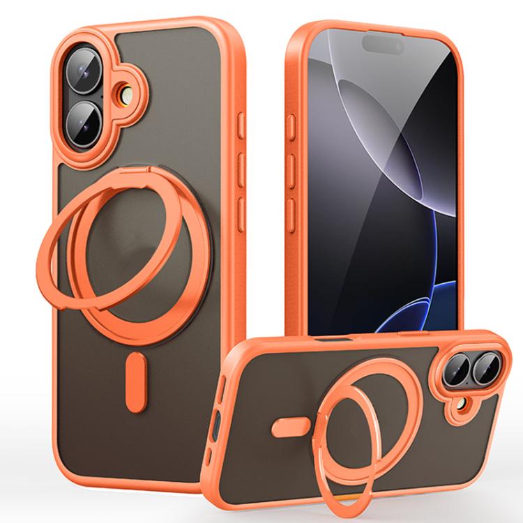 Frosted 360 Degree MagSafe Magnetic Holder Phone Case