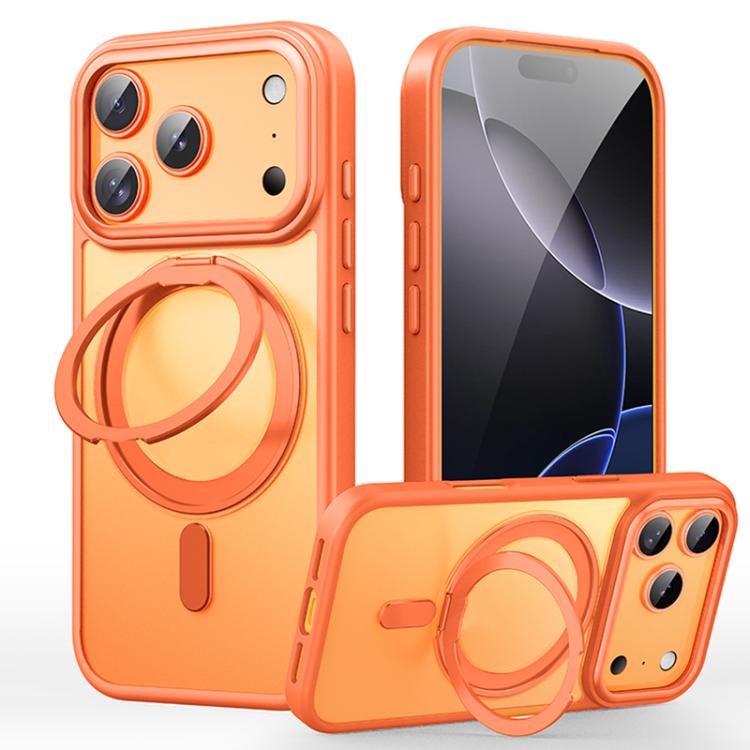 Frosted 360 Degree MagSafe Magnetic Holder Phone Case