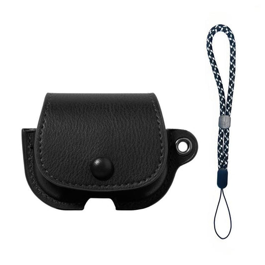 Backpack Style PU Leather Earphone Protective Case with Lanyard