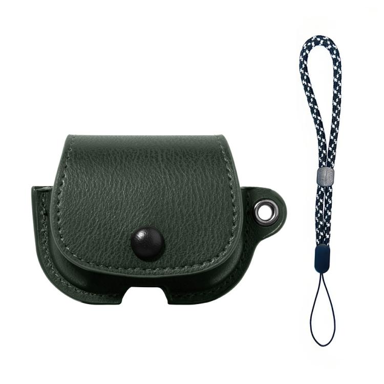 Backpack Style PU Leather Earphone Protective Case with Lanyard