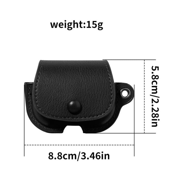 Backpack Style PU Leather Earphone Protective Case with Lanyard