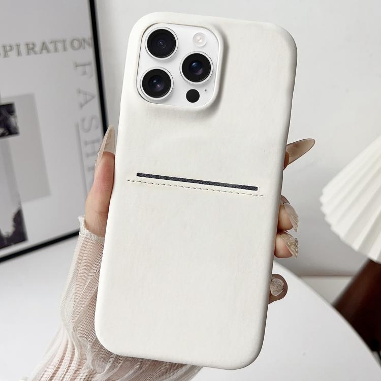 Skin Feel Sheepskin Card Slot Phone Case