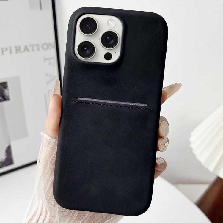 Skin Feel Sheepskin Card Slot Phone Case