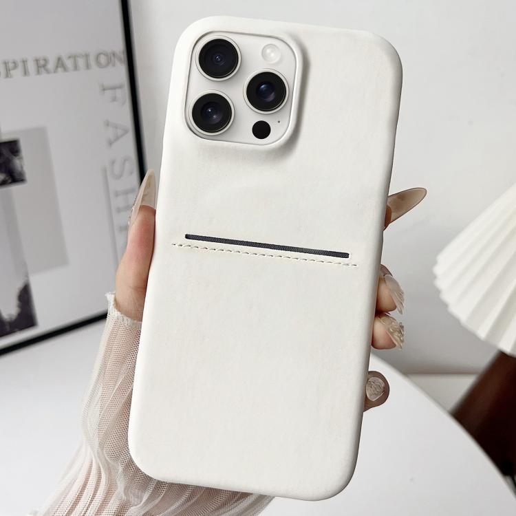 Skin Feel Sheepskin Card Slot Phone Case