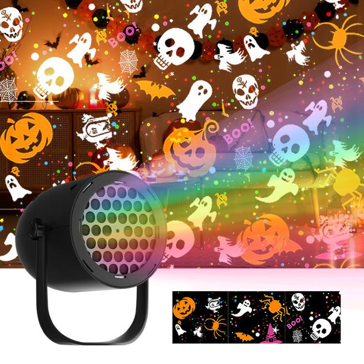 Halloween Projection Lamp Film Pattern Holiday Atmosphere Light
