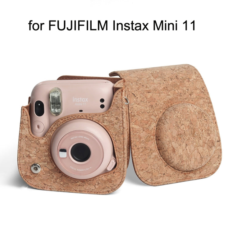 Camera Bag Shoulder Bag Digital Photography Leather Case For FUJIFILM Instax Mini 11, Cork
