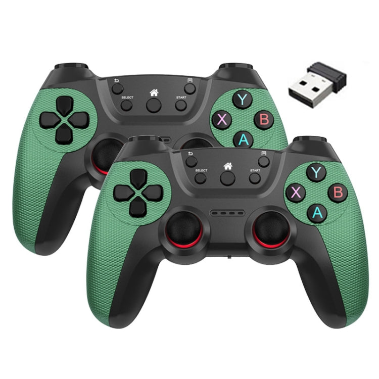 KM-029 2.4G One for Two Doubles Wireless Controller Support PC / Linux / Android / TVbox, KM-029 (Battle Gray), KM-029 (Elegant Silver), KM-029 (Mint Green), KM-029 (Cangling Green), KM-029 (Vitality Orange), KM-029 (Rose Pink), KM-029 (Lemon Yellow)...