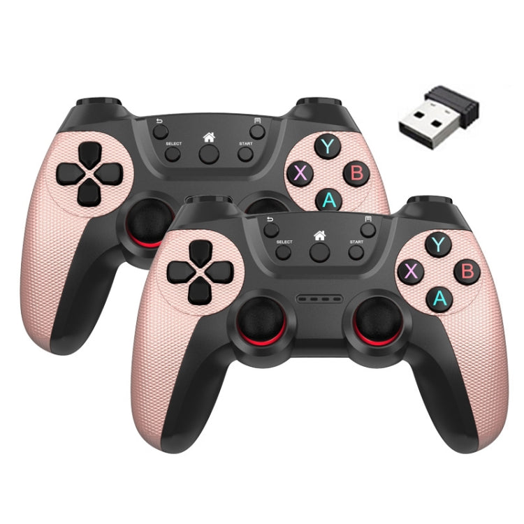 KM-029 2.4G One for Two Doubles Wireless Controller Support PC / Linux / Android / TVbox, KM-029 (Battle Gray), KM-029 (Elegant Silver), KM-029 (Mint Green), KM-029 (Cangling Green), KM-029 (Vitality Orange), KM-029 (Rose Pink), KM-029 (Lemon Yellow)...