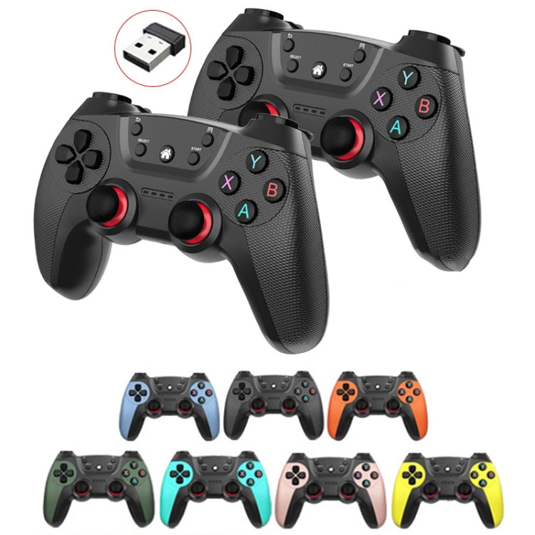 KM-029 2.4G One for Two Doubles Wireless Controller Support PC / Linux / Android / TVbox, KM-029 (Battle Gray), KM-029 (Elegant Silver), KM-029 (Mint Green), KM-029 (Cangling Green), KM-029 (Vitality Orange), KM-029 (Rose Pink), KM-029 (Lemon Yellow)...