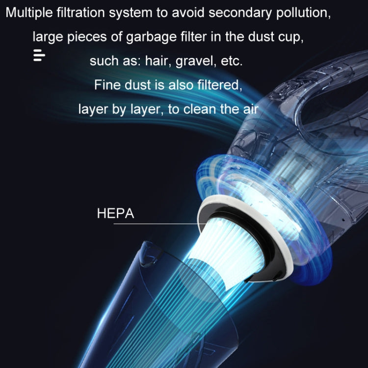 Powerful Portable Car Handheld Vacuum Cleaner, Wired, Wireless