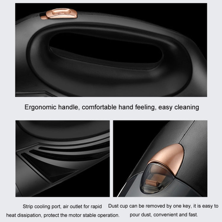 Powerful Portable Car Handheld Vacuum Cleaner, Wired, Wireless