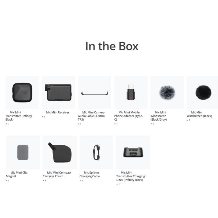 Original 1 TX + 1 RX For DJI Mic Mini