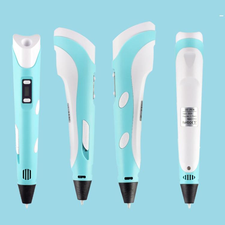 Hand-held 3D Printing Pen Kit with 20 Colors PLA Filament, Drawing Pad, Base, Scissors, Finger Guards, Art Book & Accessories, US Plug, UK Plug, EU Plug