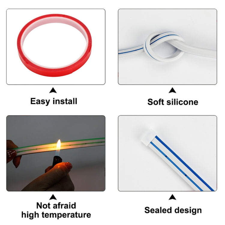 1.8m Car Daytime Running Super Bright Decorative LED Atmosphere Light