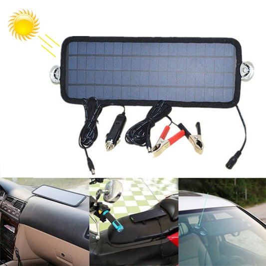 4.5W Portable Car Automobile Boat Battery Solar Cells Rechargeable Power Battery Charger, 4.5W