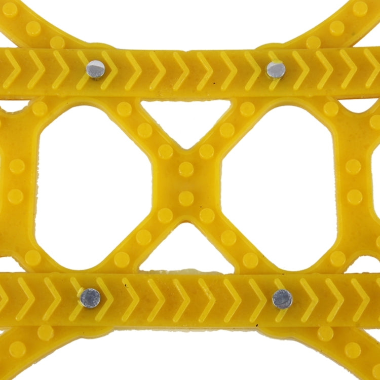 6 PCS Car Snow Tire Anti-skid Chains Yellow Chains For Family Car