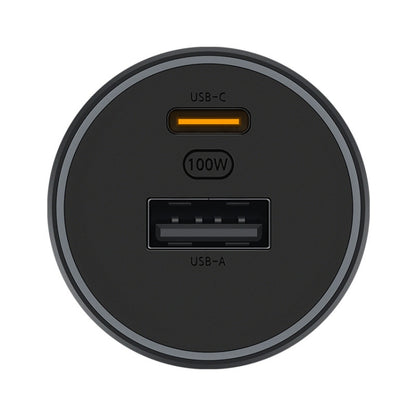 Original Xiaomi CC07ZM 100W Dual Ports USB + USB-C / Type-C Car Charger Fast Charging Version 1A1C