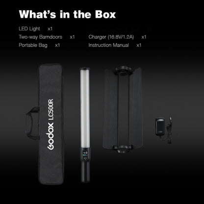Godox LC500R RGB Full Color LED Light Stick Handheld Fill Light, LC500R RGB Fill Light
