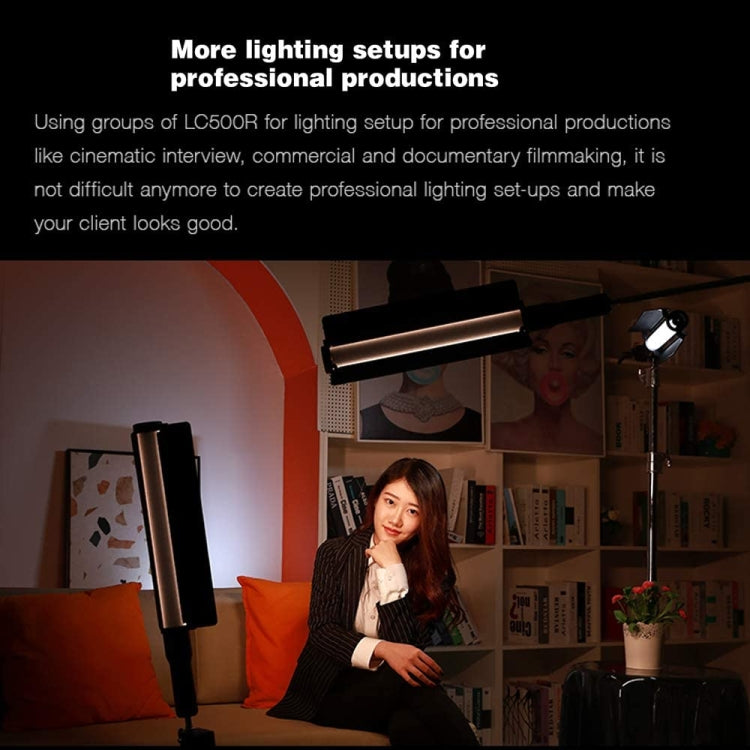 Godox LC500R RGB Full Color LED Light Stick Handheld Fill Light, LC500R RGB Fill Light