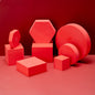 8 in 1 Different Sizes Geometric Cube Solid Color Photography Photo Background Table Shooting Foam Props