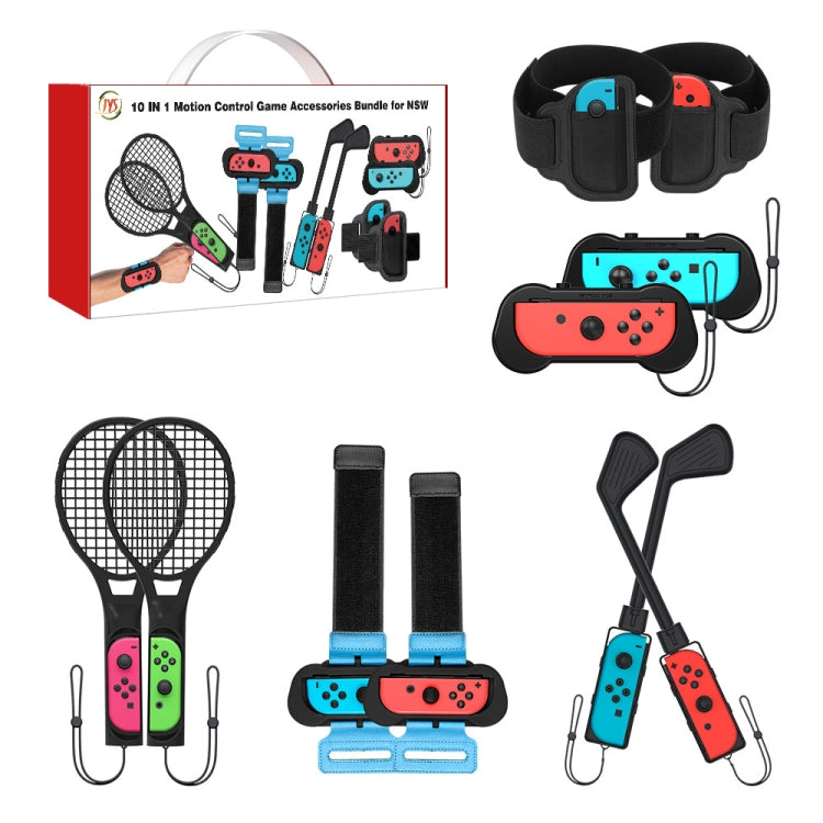 JYS JYS-NS215 10 In 1 Somatosensory Sports Accessories Set for Nintendo Switch, JYS 10 In 1