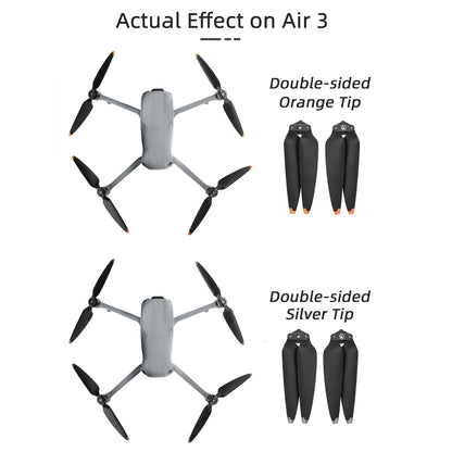 8747F Low Noise Quick-release Propellers, For DJI Air 3 1 Pair Orange Tip, For DJI Air 3 1 Pair Silver Tip, For DJI Air 3 2 Pairs Orange Tip, For DJI Air 3 2 Pairs Silverr Tip