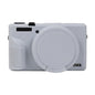 Soft Silicone Protective Case with Lens Cover, For Canon PowerShot G7 X Mark III / G7X3