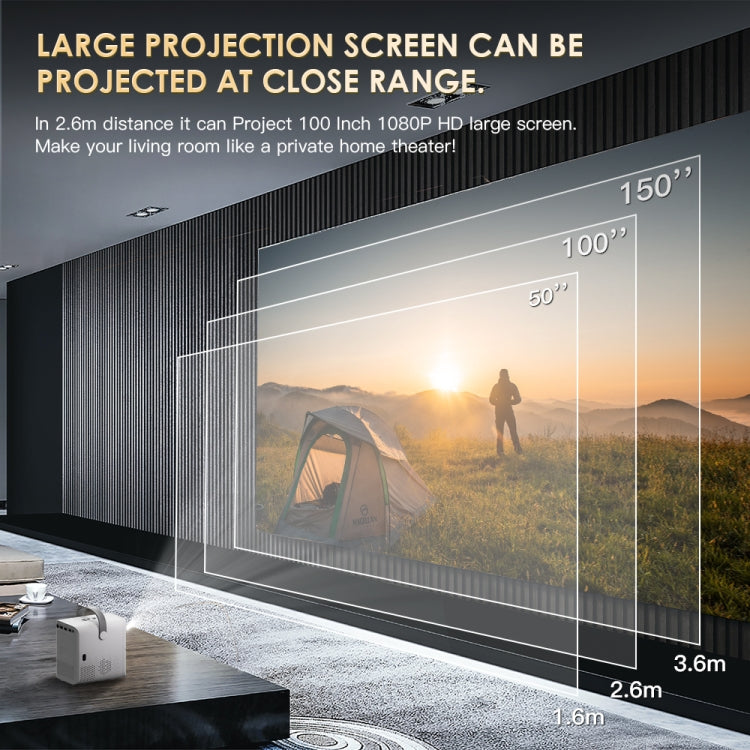 GXMO P10 Android 10 OS HD Portable WiFi Projector