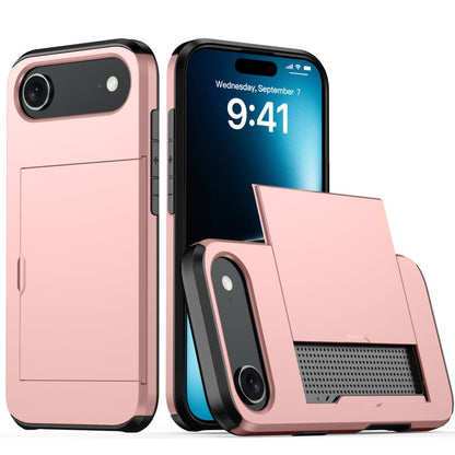 Shockproof Armor Phone Case with Card Slot, For iPhone 17 Pro Max, For iPhone 17 Pro, For iPhone 17, For iPhone Air