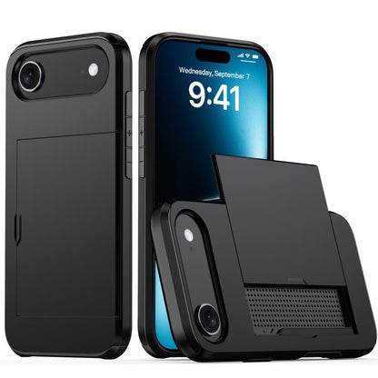 Shockproof Armor Phone Case with Card Slot, For iPhone 17 Pro Max, For iPhone 17 Pro, For iPhone 17, For iPhone Air