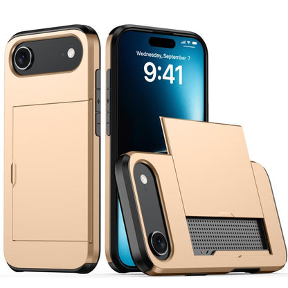Shockproof Armor Phone Case with Card Slot, For iPhone 17 Pro Max, For iPhone 17 Pro, For iPhone 17, For iPhone Air
