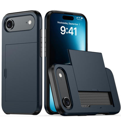 Shockproof Armor Phone Case with Card Slot, For iPhone 17 Pro Max, For iPhone 17 Pro, For iPhone 17, For iPhone Air