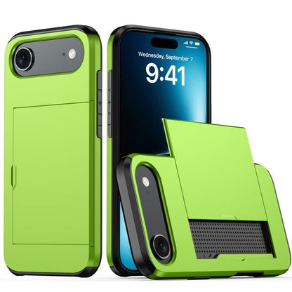 Shockproof Armor Phone Case with Card Slot, For iPhone 17 Pro Max, For iPhone 17 Pro, For iPhone 17, For iPhone Air