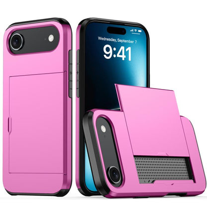 Shockproof Armor Phone Case with Card Slot, For iPhone 17 Pro Max, For iPhone 17 Pro, For iPhone 17, For iPhone Air