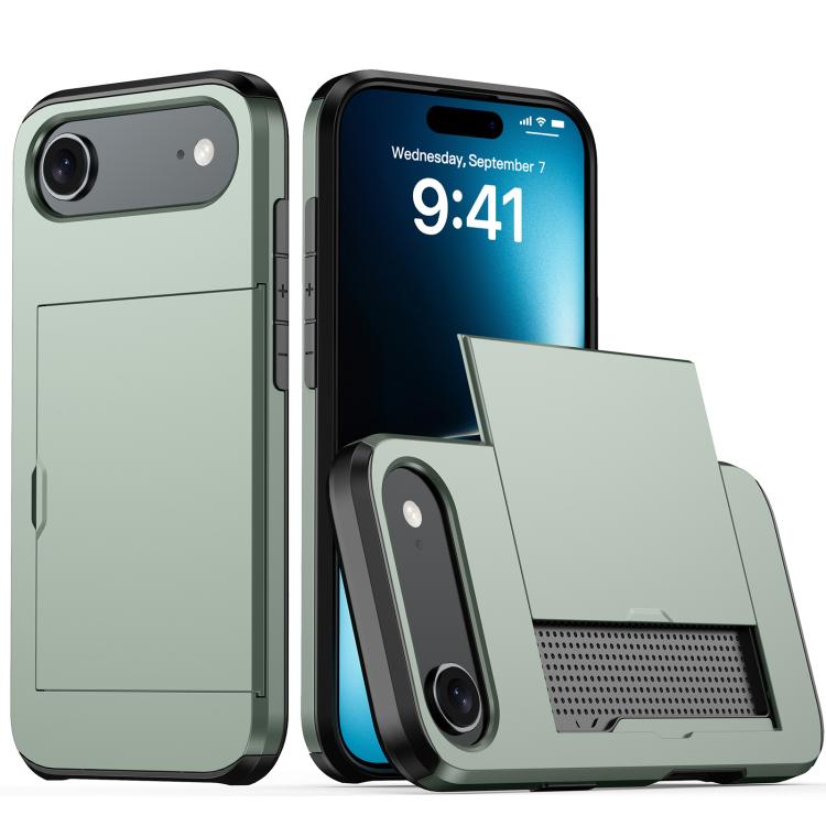 Shockproof Armor Phone Case with Card Slot, For iPhone 17 Pro Max, For iPhone 17 Pro, For iPhone 17, For iPhone Air