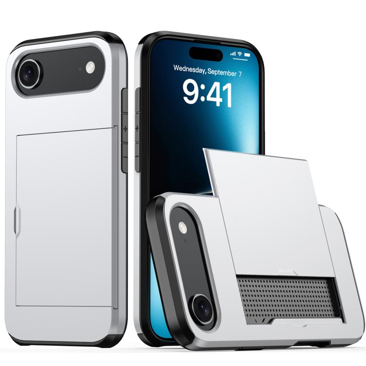 Shockproof Armor Phone Case with Card Slot, For iPhone 17 Pro Max, For iPhone 17 Pro, For iPhone 17, For iPhone Air