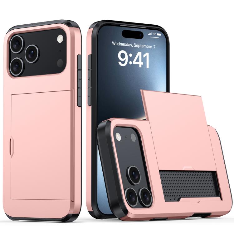 Shockproof Armor Phone Case with Card Slot, For iPhone 17 Pro Max, For iPhone 17 Pro, For iPhone 17, For iPhone Air