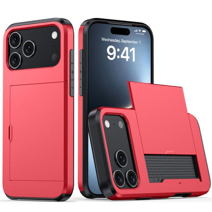 Shockproof Armor Phone Case with Card Slot, For iPhone 17 Pro Max, For iPhone 17 Pro, For iPhone 17, For iPhone Air