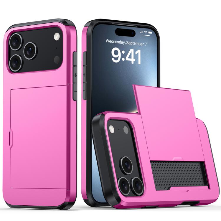 Shockproof Armor Phone Case with Card Slot, For iPhone 17 Pro Max, For iPhone 17 Pro, For iPhone 17, For iPhone Air