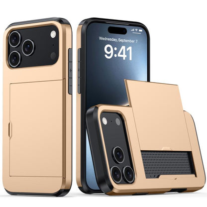 Shockproof Armor Phone Case with Card Slot, For iPhone 17 Pro Max, For iPhone 17 Pro, For iPhone 17, For iPhone Air
