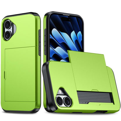 Shockproof Armor Phone Case with Card Slot, For iPhone 17 Pro Max, For iPhone 17 Pro, For iPhone 17, For iPhone Air