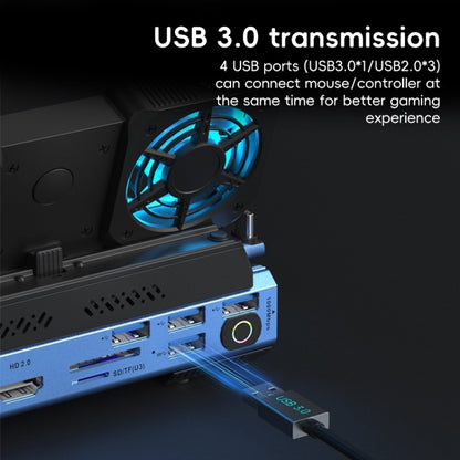 YCE-V279A 9 in 1 USB-C Gaming Dock Station with Detachable Fan, 9 in 1