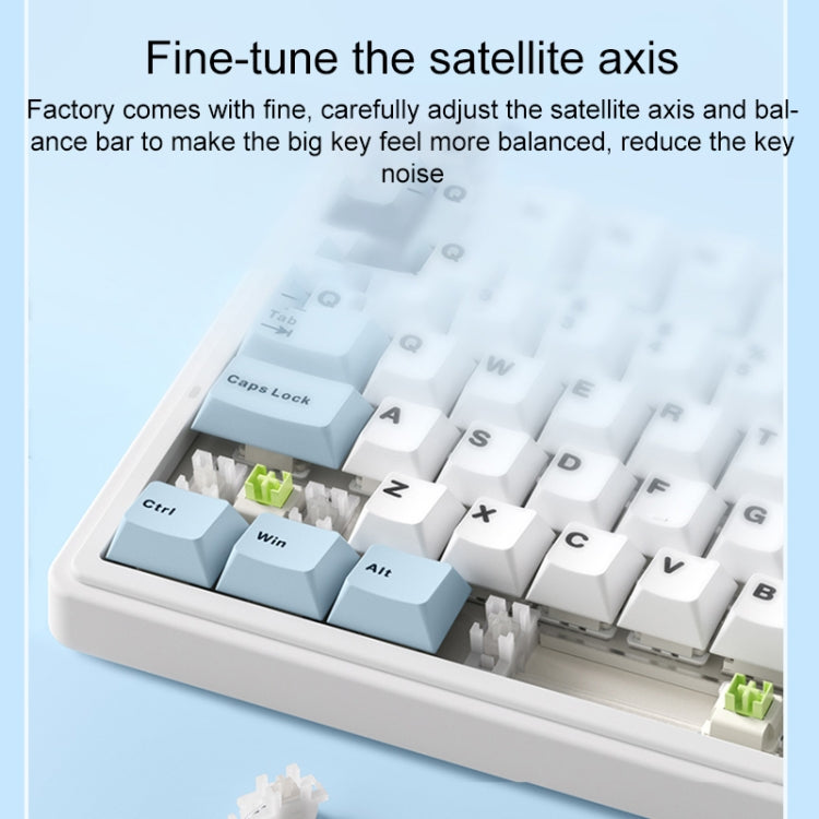 AULA F75 80 Keys Wired/2.4G/Bluetooth Three Model Customized RGB Mechanical Keyboard